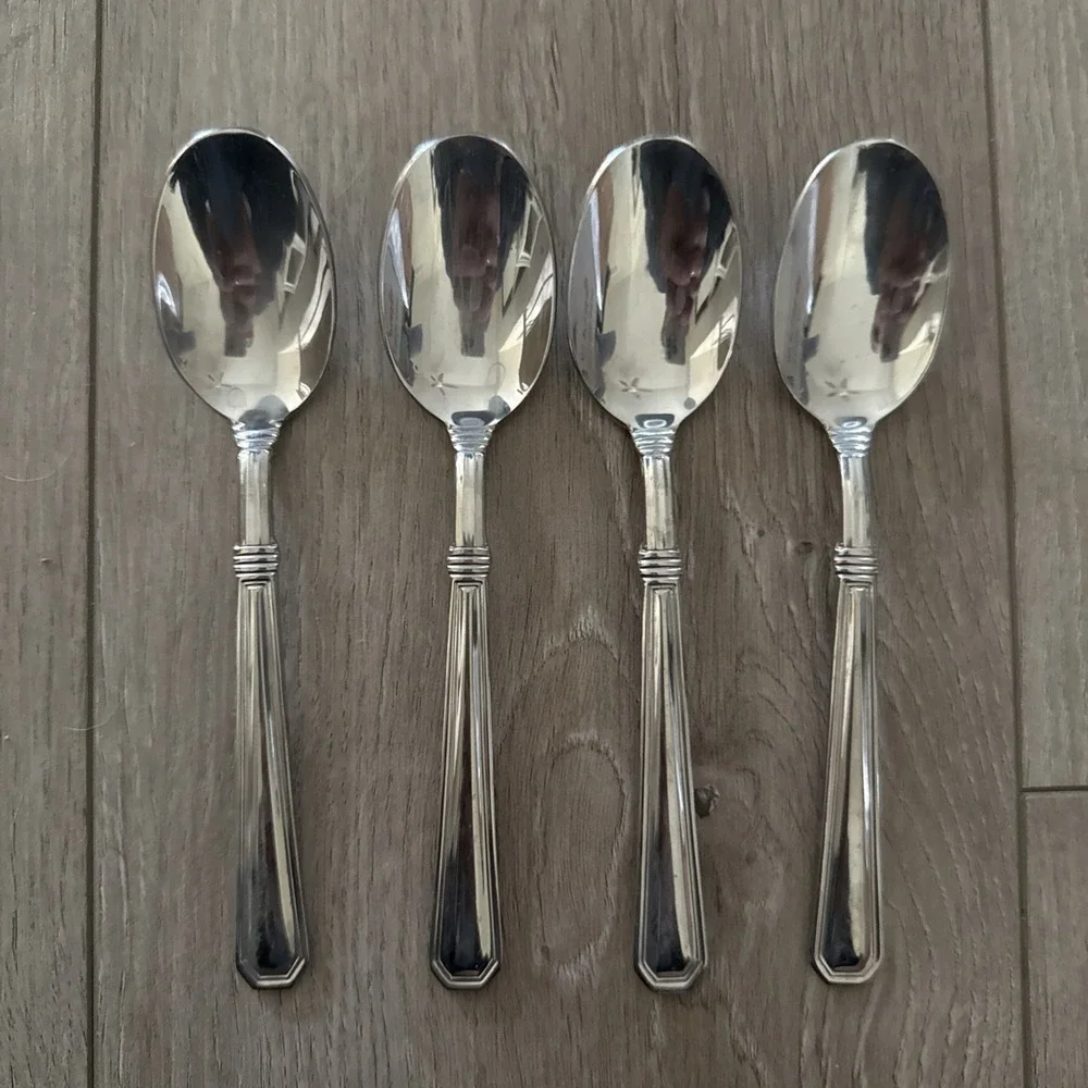 Set of 4 Pfaltzgraff Stainless Steel Providence 6 3/4